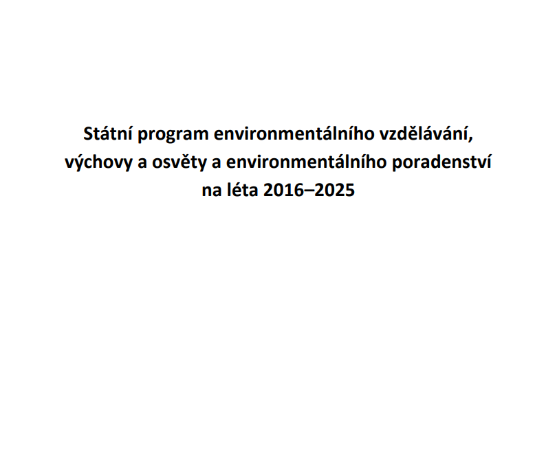 Státní program environmentálního vzdělávání, výchovy a osvěty a environmentálního poradenství na léta 2016–2025