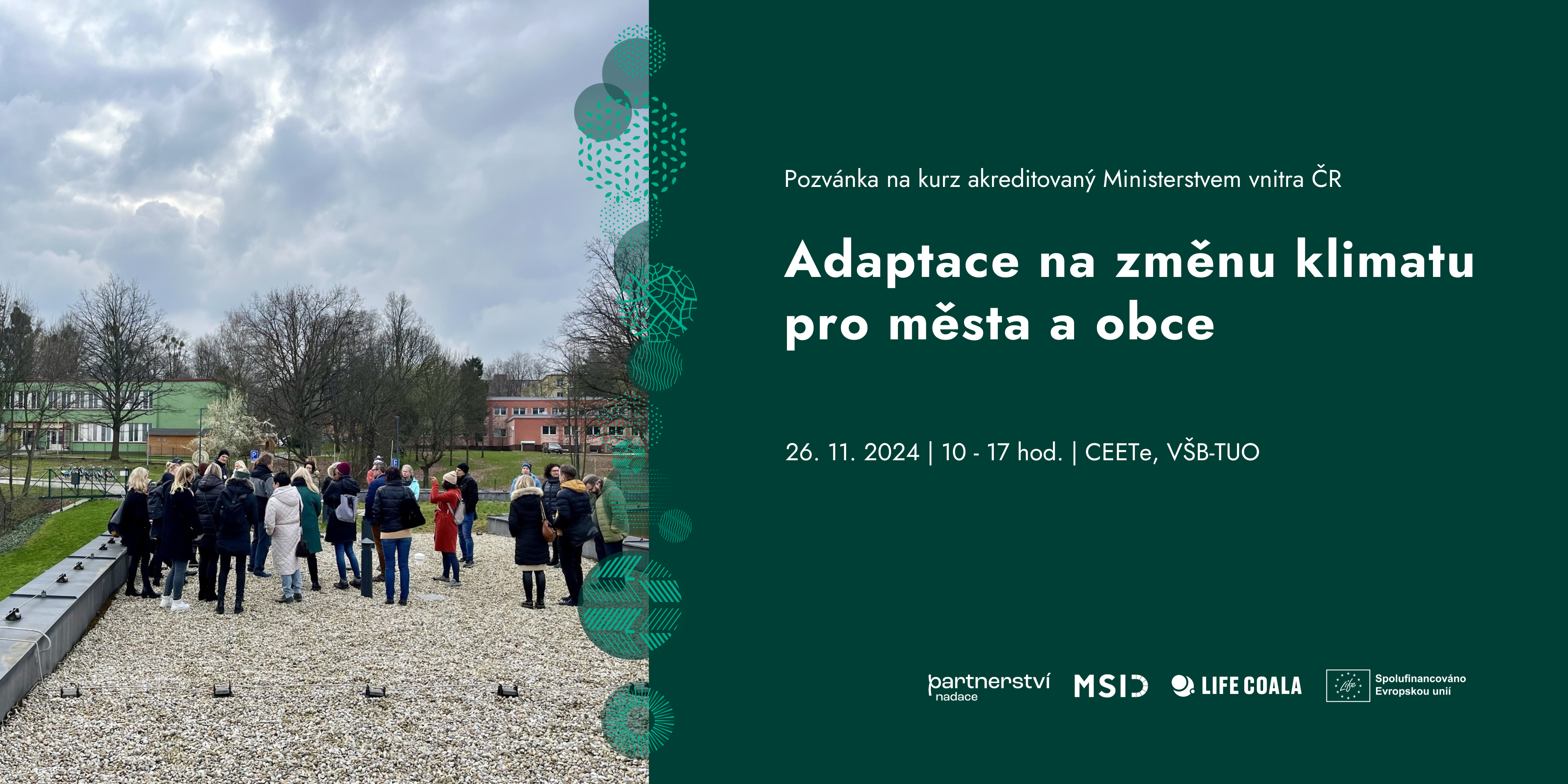 pozvanka na A.3. 1 | Adaptace na klimatickou změnu: Praktický kurz pro města a obce