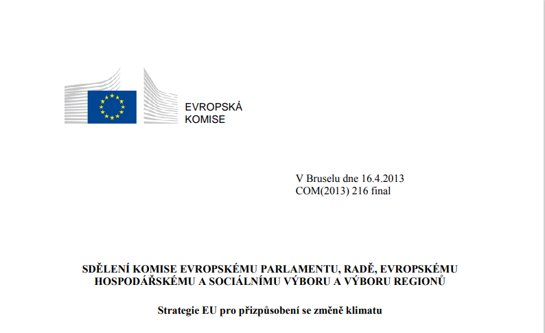 Strategii EU pro přizpůsobení se změně klimatu